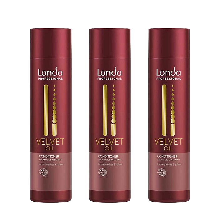 Pachet 3 x balsam cu ulei de argan pentru par uscat si normal velvet oil 250ml