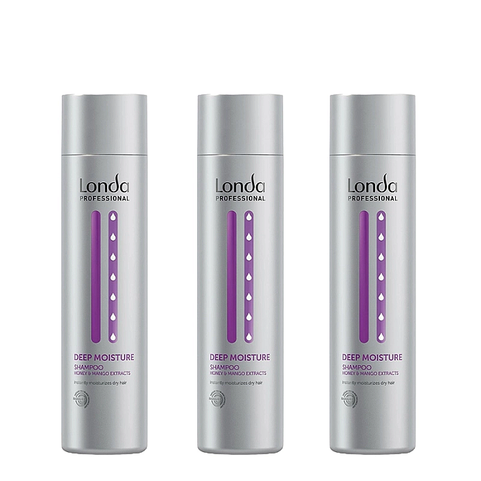 Pachet 3 x sampon intens hidratant deep moisture 250 ml