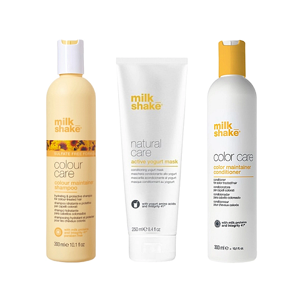 Pachet pentru mentinerea culorii color maintainer - sampon 300ml, balsam 300ml, masca yogurt 250ml