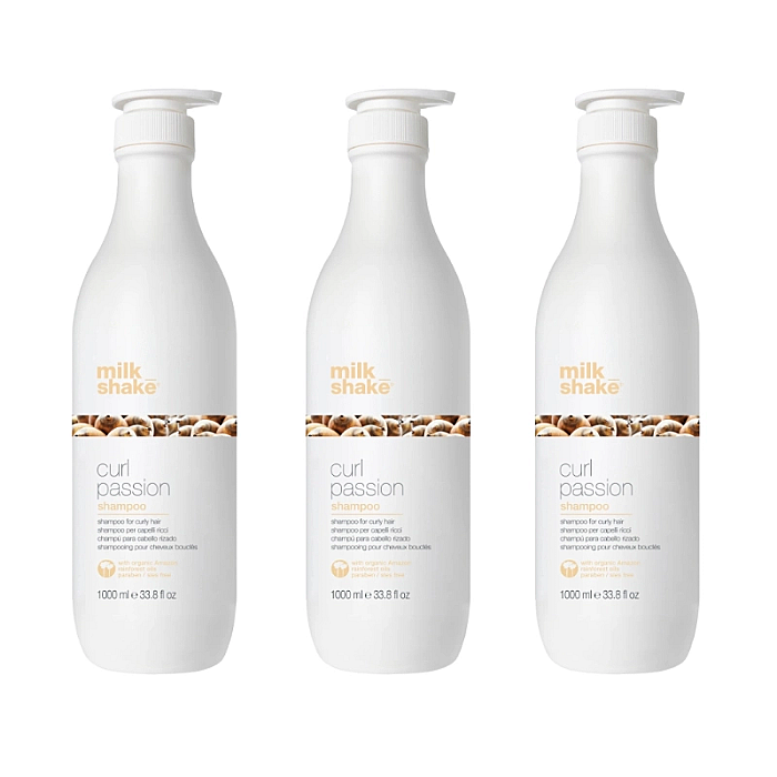 Pachet 3 x sampon pentru cret sau ondulat curl passion 1000ml