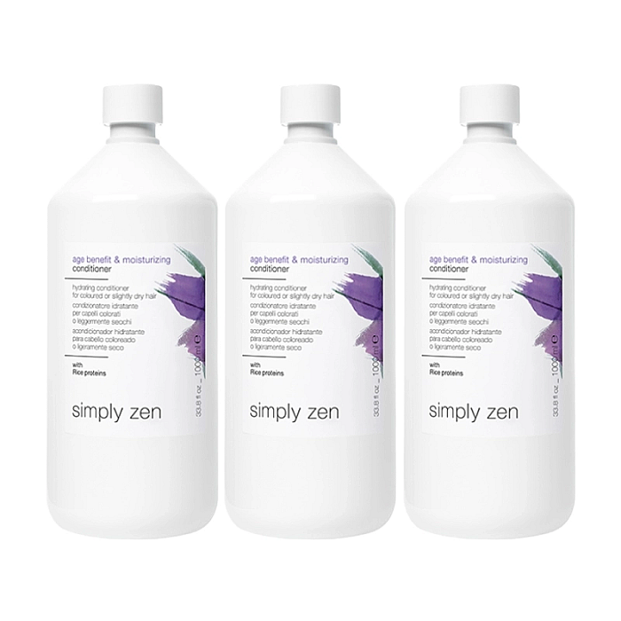 Pachet 3 x balsam pentru par vopsit age benefit & moisturizing 1000 ml