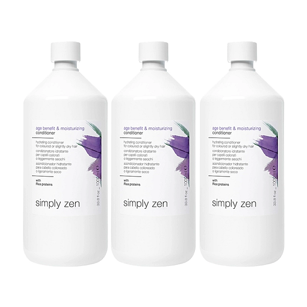 Pachet 3 x balsam pentru par vopsit age benefit & moisturizing 1000 ml