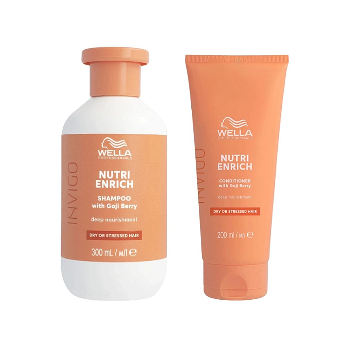 Pachet nutritiv pentru par uscat nutri enrich - sampon 300ml, balsam 200ml