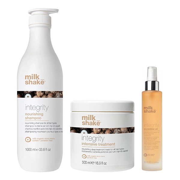 Pachet reparare si hidratare integrity - sampon 1000ml, masca 500ml, ulei 50ml