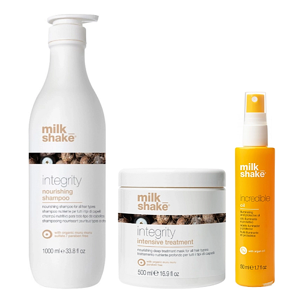 Pachet reparare si hidratare integrity - sampon 1000ml, masca 500ml, ulei 50ml