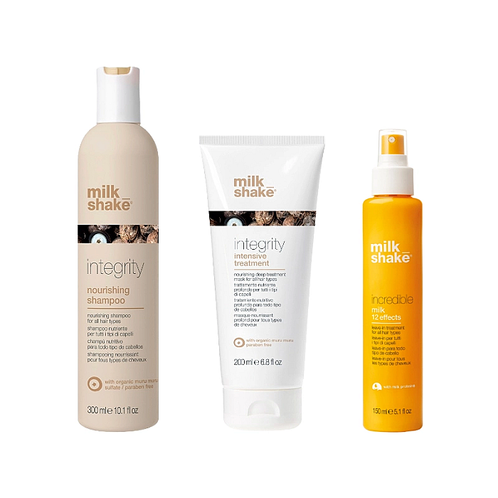 Pachet reparare si hidratare integrity - sampon 300ml, masca 200ml, tratament 12 efecte 150ml