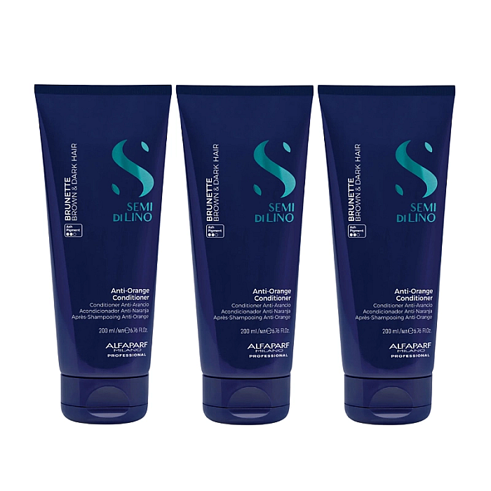 Pachet 3 x balsam pentru neutralizarea tonurilor de portocaliu anti-orange 200ml