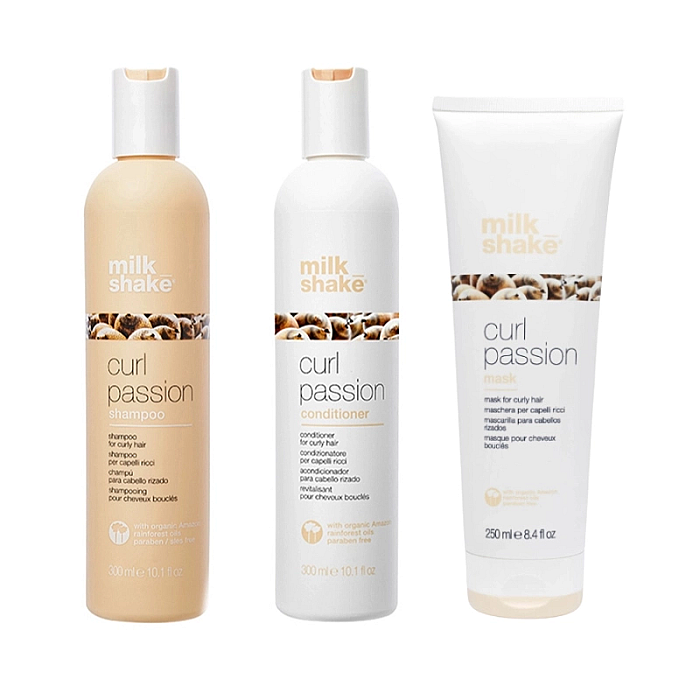 Pachet pentru par cret sau ondulat curl passion - sampon 300 ml, balsam 300 ml, masca 250 ml