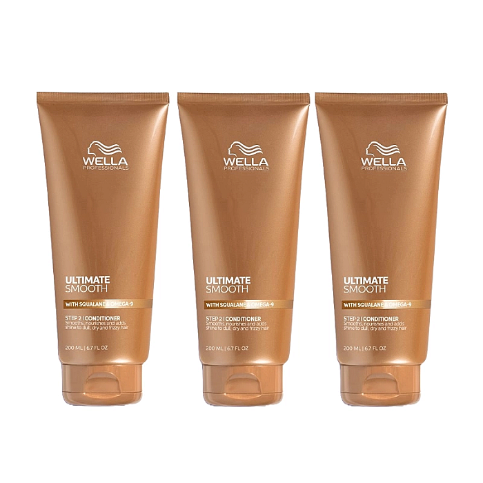 Pachet 3 x balsam hidratant pentru par uscat ultimate smooth 200 ml
