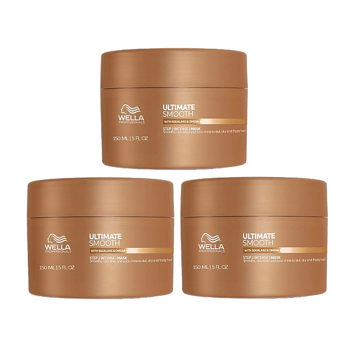 Pachet 3 x masca hidratanta pentru par uscat ultimate smooth 150 ml