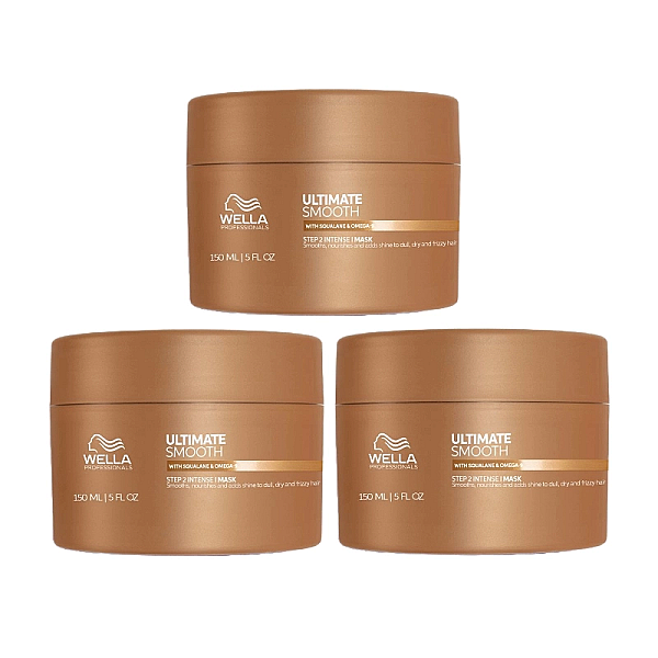Pachet 3 x masca hidratanta pentru par uscat ultimate smooth 150 ml