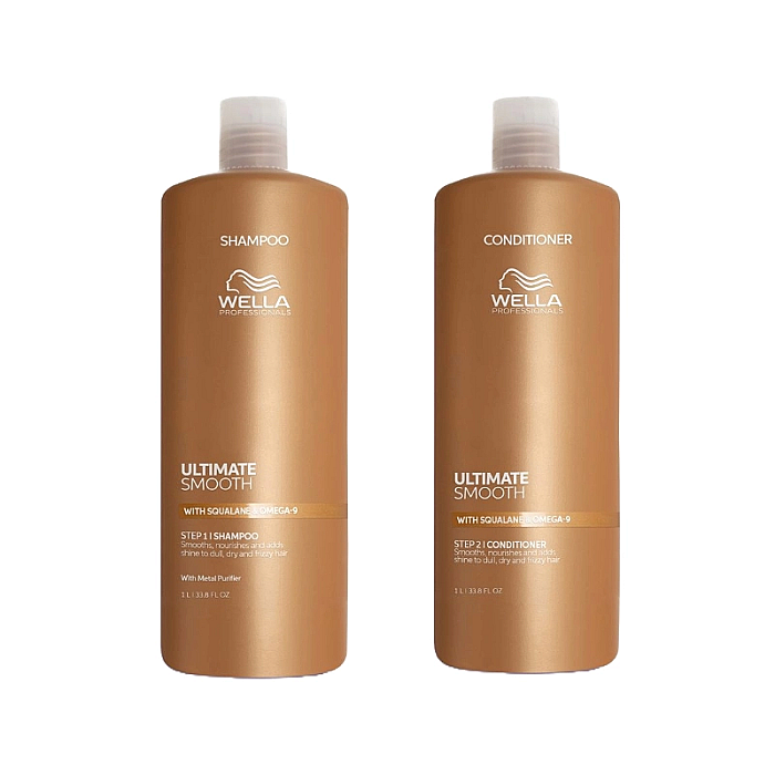 Pachet hidratant pentru par uscat ultimate smooth - sampon 1000ml, balsam 1000ml