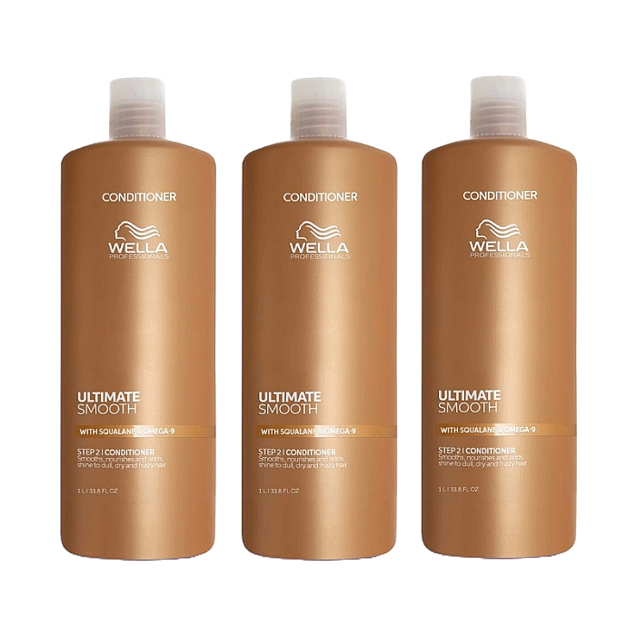 Pachet 3 x balsam hidratant pentru par uscat ultimate smooth 1000ml