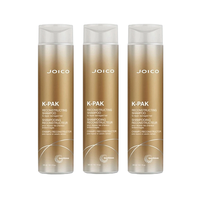 Pachet 3 x sampon pentru par deteriorat k-pak reconstructing 300ml