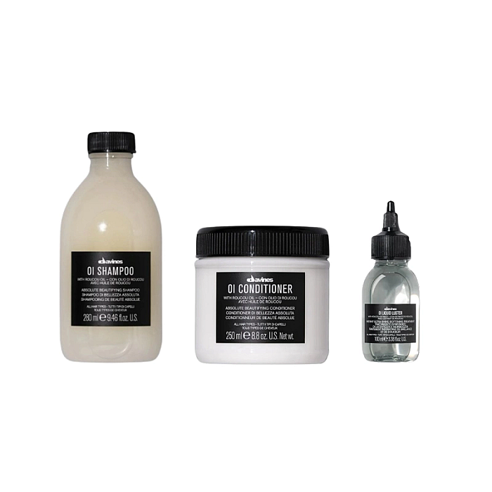 Set pentru hidratarea si netezirea parului oi - sampon 280ml, balsam 250ml, tratament 100ml