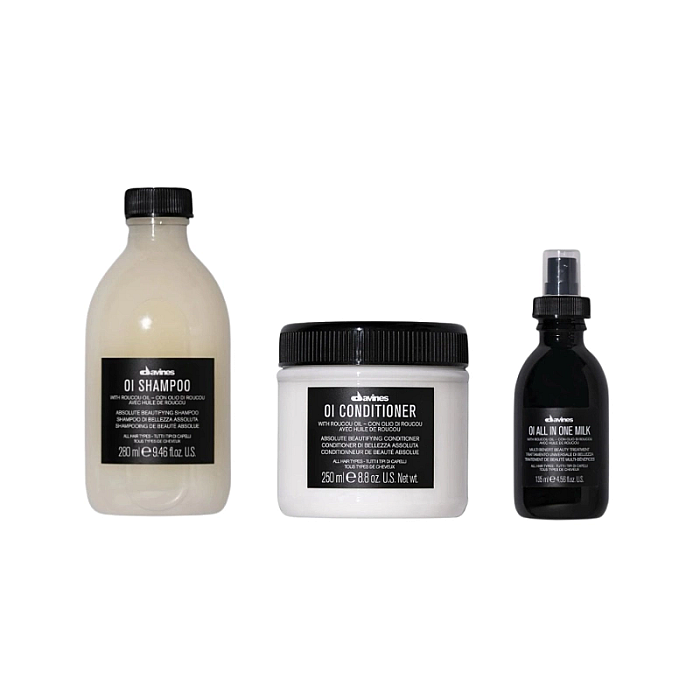 Set pentru hidratarea si stralucirea parului oi - sampon 280ml, balsam 250ml, spray all in one 135ml