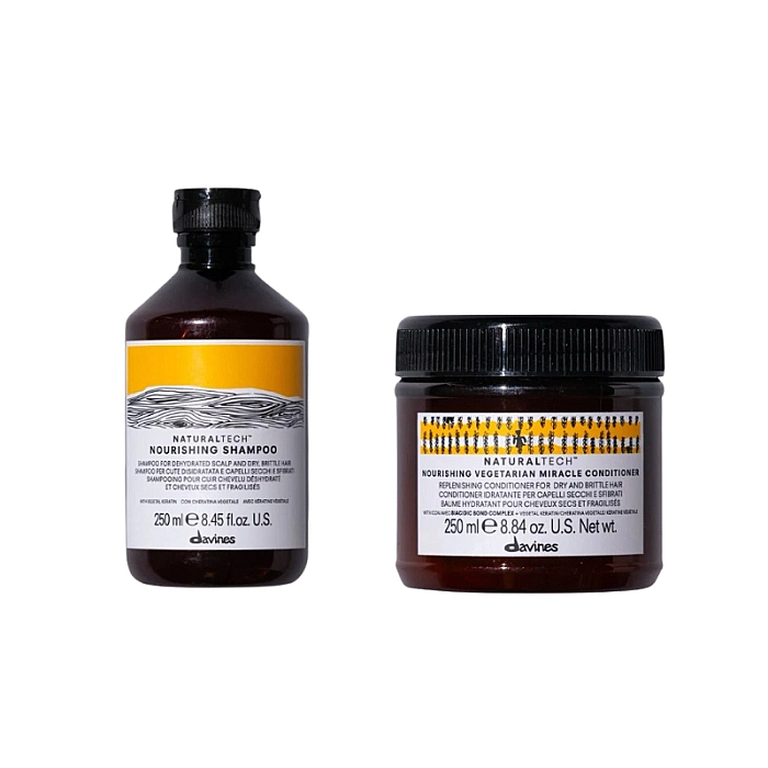 Set pentru parul deteriorat naturaltech nourishing - sampon 250ml, balsam 250ml
