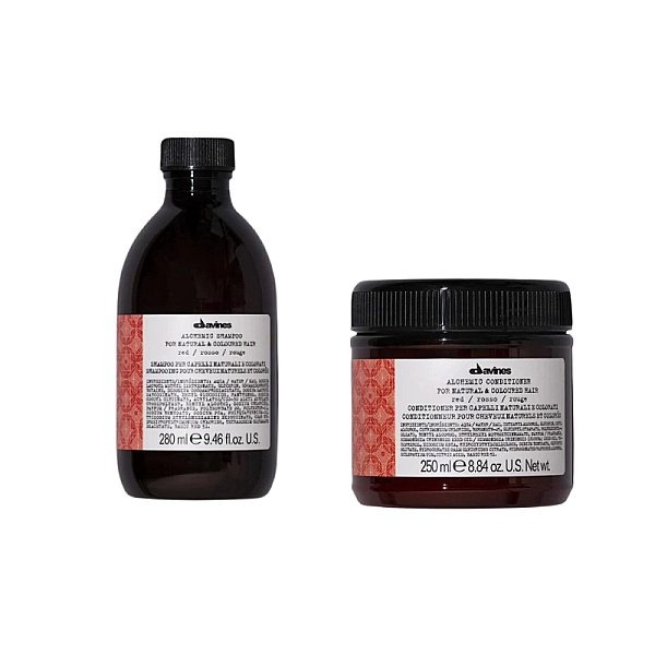 Set pentru imbunatatirea culorii parului roscat alchemic red - sampon 280ml, balsam 250ml