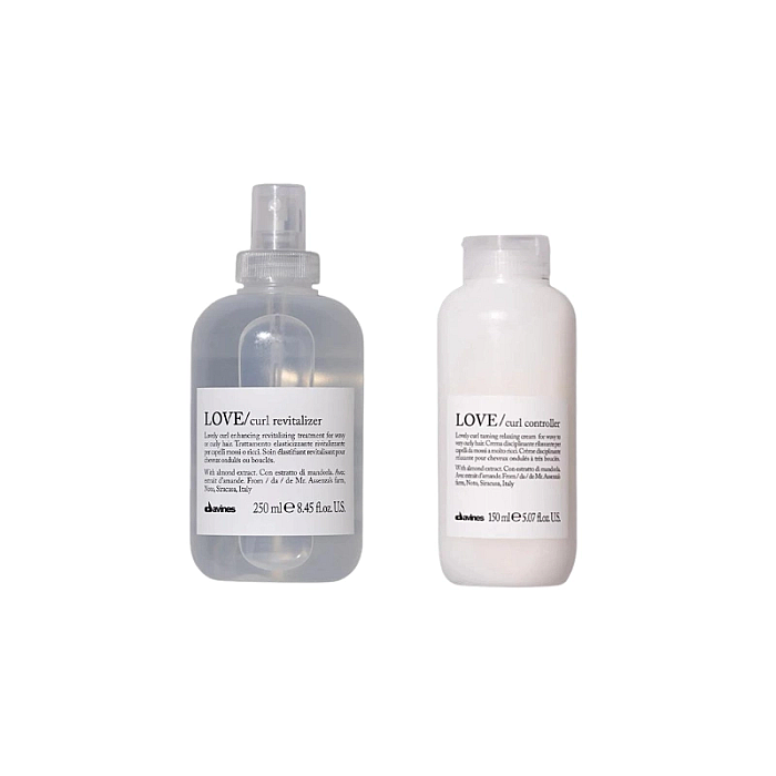 Set pentru stilizarea parului cret sau ondulat love curl - spray pentru definire 250ml, crema 150ml