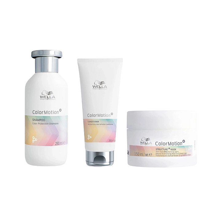 Pachet pentru par vopsit color motion+ - sampon 250ml, balsam 200ml, masca 150ml