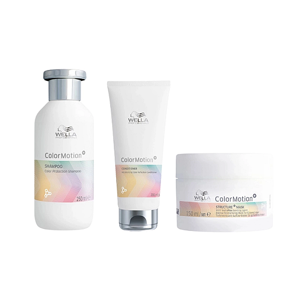 Pachet pentru par vopsit color motion+ - sampon 250ml, balsam 200ml, masca 150ml