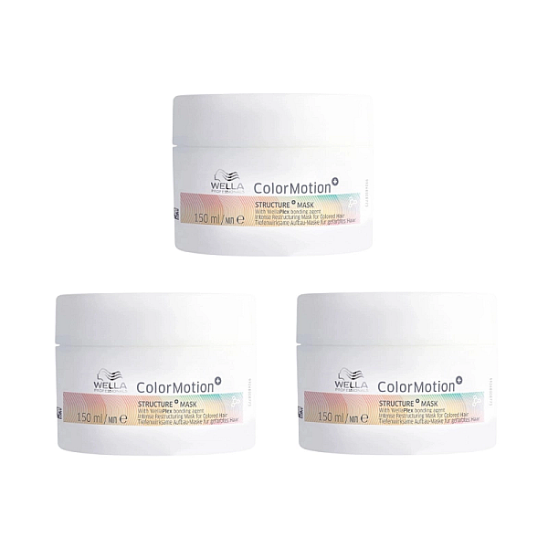 Pachet 3 x masca restructuranta pentru par vopsit color motion+ structure+ mask 150ml