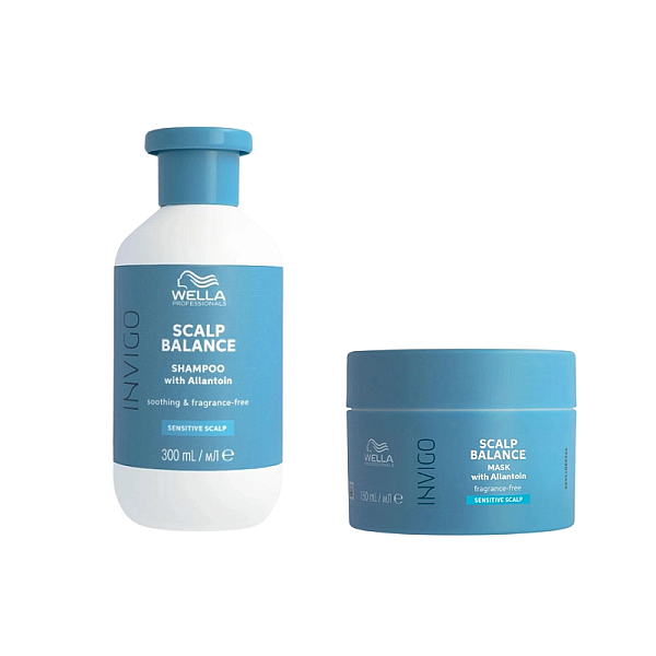 Pachet pentru scalpul sensibil invigo senso calm - sampon 300ml, masca 150ml