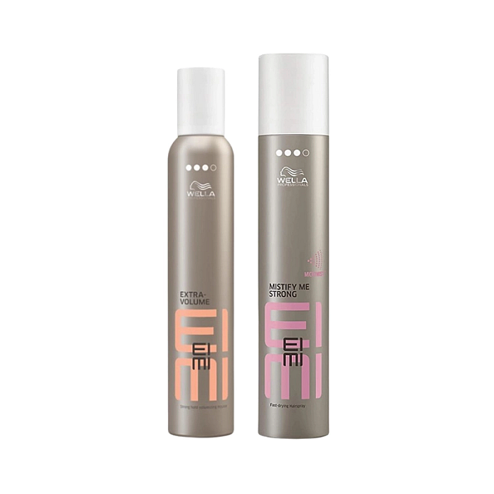 Pachet styling eimi - spuma extra-volume 300ml, fixativ strong 300ml