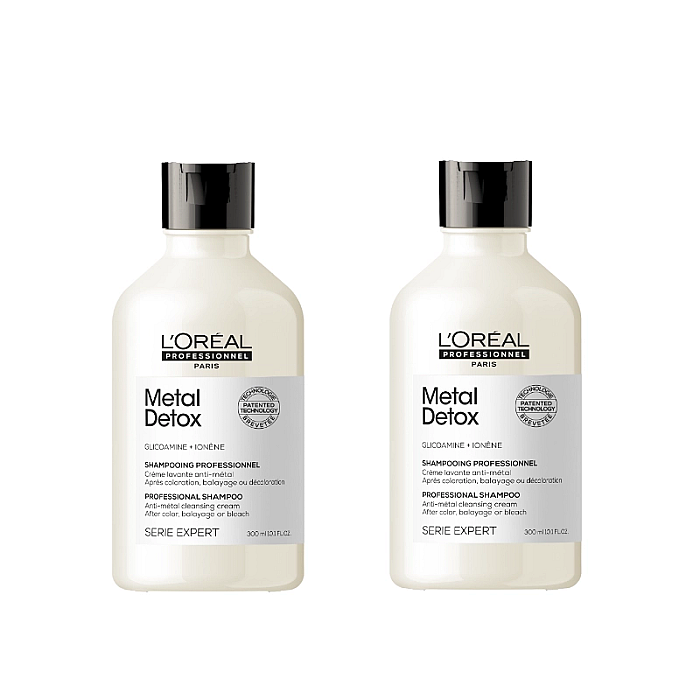 Pachet 2 x sampon impotriva ruperii parului si mentinerea culorii expert metal detox 300ml