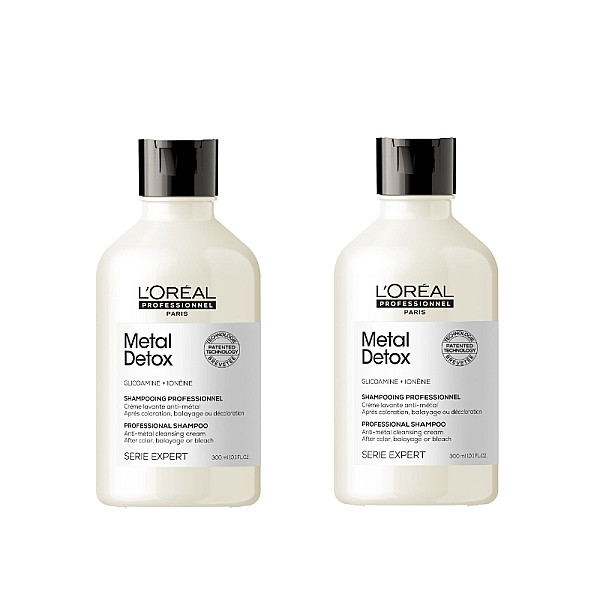 Pachet 2 x sampon impotriva ruperii parului si mentinerea culorii expert metal detox 300ml