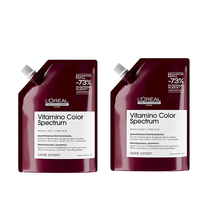 Pachet 2 x rezerva sampon pentru par vopsit expert vitamino color spectrum 500ml