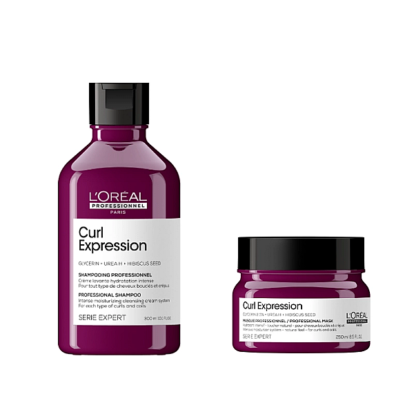 Pachet pentru par ondulat sau cret curl expression - sampon-crema 300ml, masca 250ml