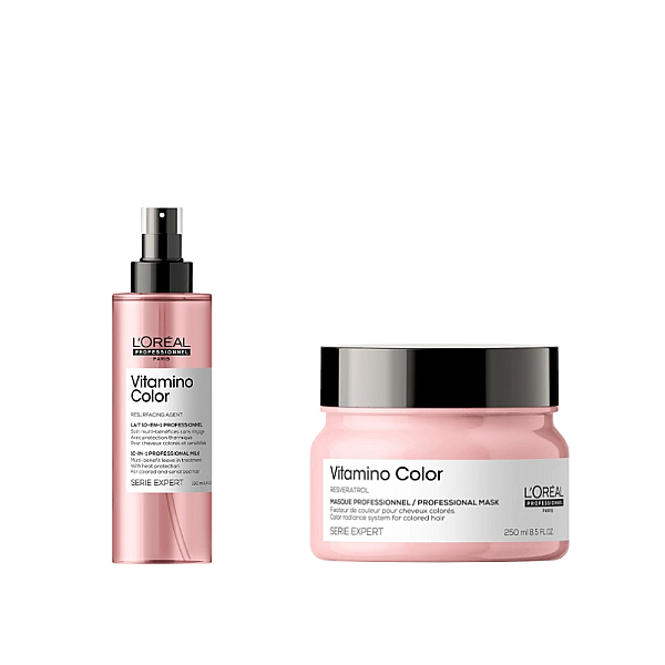 Pachet pentru par vopsit vitamino color - masca 250ml, lotiune 190ml