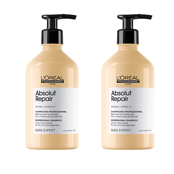 Pachet 2 x sampon pentru par uscat si deteriorat absolut repair 500ml