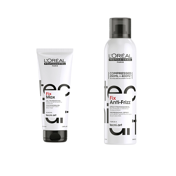 Pachet styling tecni.art - spray fixare 250ml, gel fixare 200ml