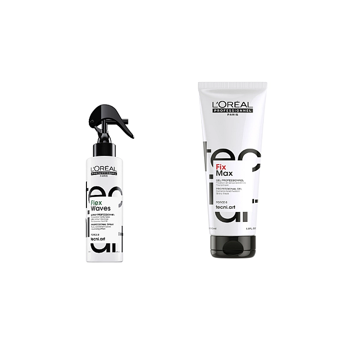 Pachet styling tecni.art - spray bucle 190ml, gel fixare 200ml