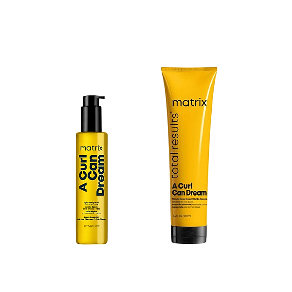 Pachet par cret a curl can dream - masca 250ml, ulei 150ml