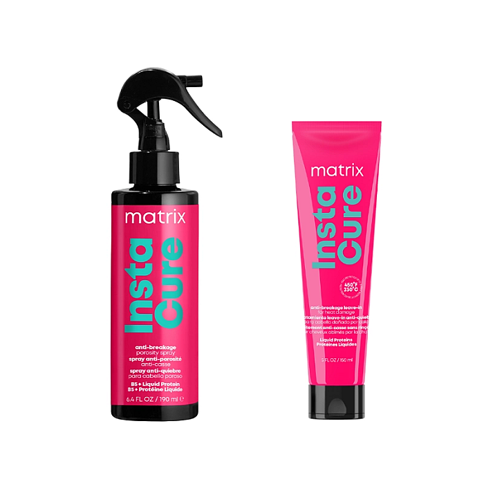 Pachet par deteriorat  instacure - crema leave-in 150ml, spray 190ml