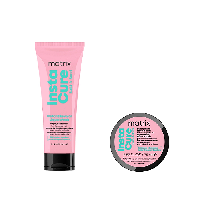 Pachet par deteriorat instacure buil-a-bond - masca 250ml, crema leave-in 75ml