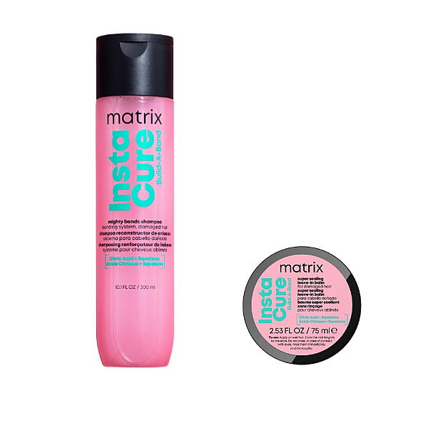 Pachet par deteriorat instacure buil-a-bond - sampon 300ml, crema leave-in 75ml
