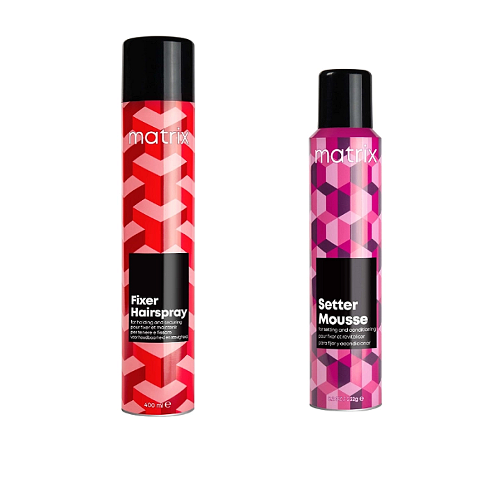 Pachet styling matrix - spuma 232g, fixativ 400ml