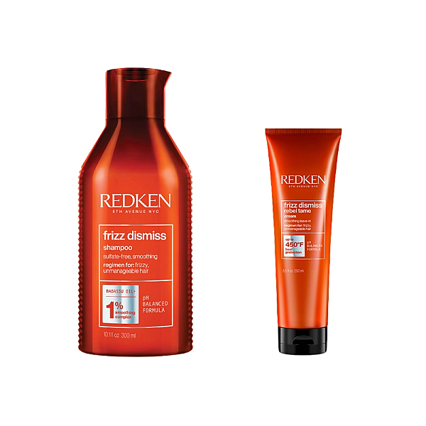 Pachet par indisciplinat frizz dismiss - sampon 300ml, crema netezire 250ml
