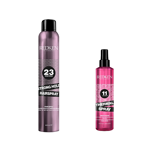 Pachet styling - spray protectie termica 250ml, fixativ 400ml
