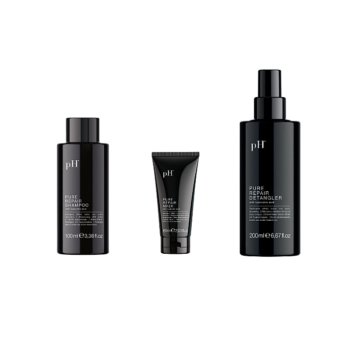Pachet par deteriorat pure repair - sampon 100ml, masca 60ml, detangler 200ml