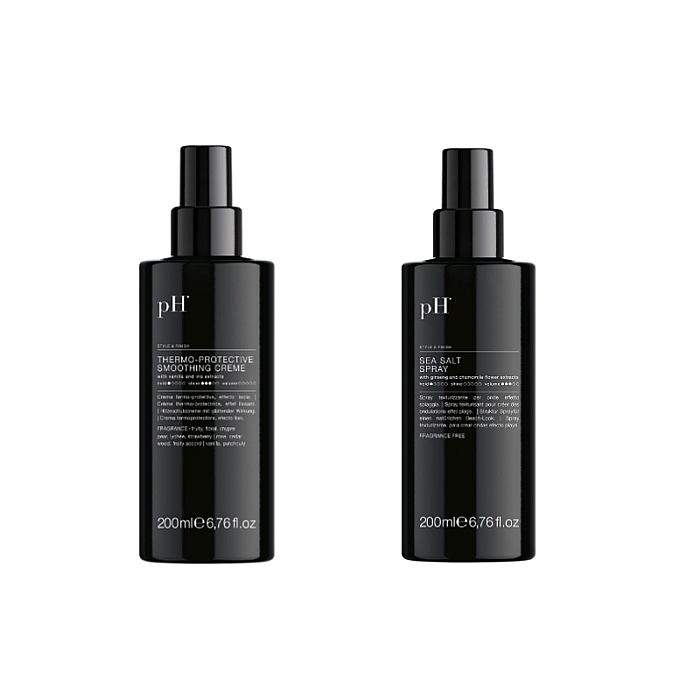 Pachet styling - protectie termica 200ml, spray sare de mare 200ml