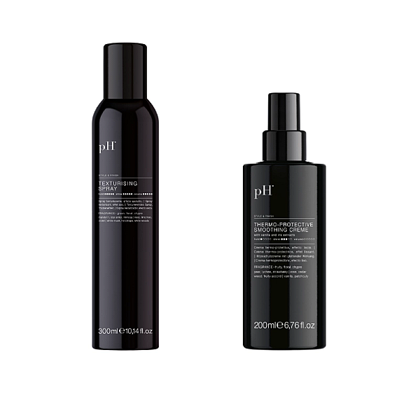 Pachet styling - spray texturizant pentru volum 300ml, protectie termica 200ml