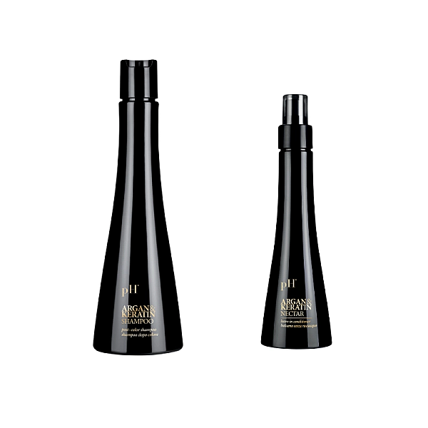 Pachet par vopsit argan&keratin - sampon 250ml, leave-in 150ml