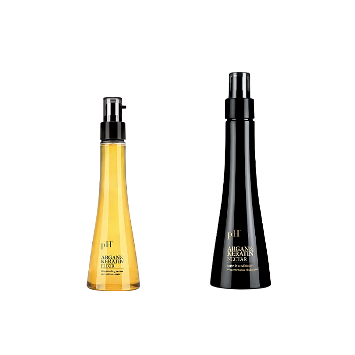 Pachet par vopsit argan&keratin - leave-in 150ml, serum 100ml
