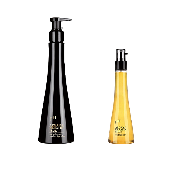 Pachet par vopsit argan&keratin - masca 250ml, serum 100ml