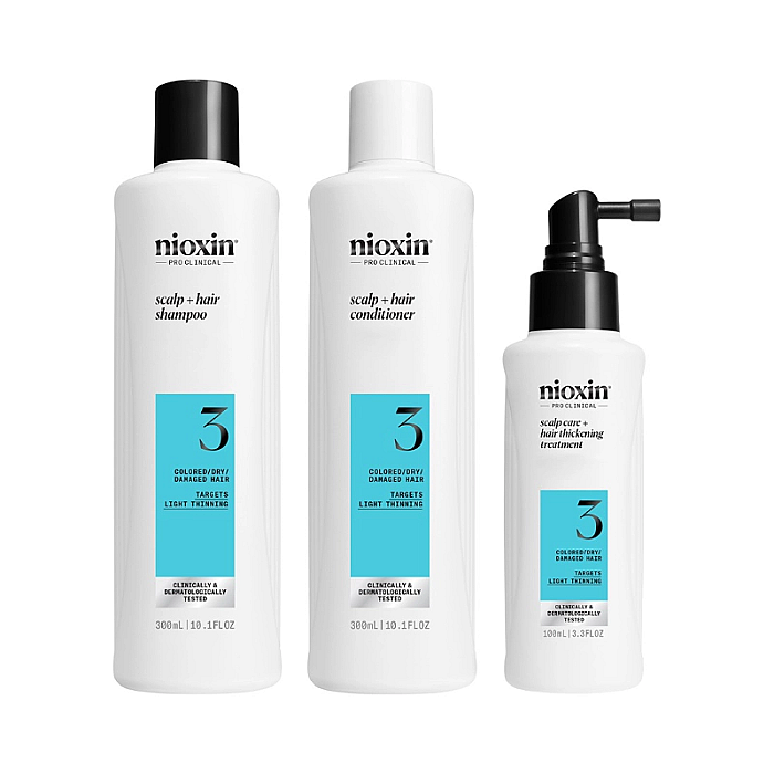 Set anti-cadere sys3 - sampon 300ml, balsam 300ml, tratament 100ml